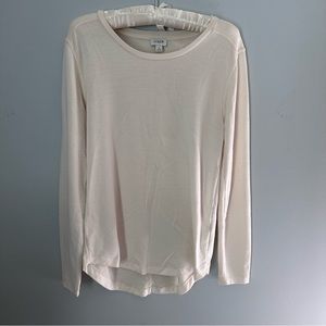 J. Crew Outlet Cream Super Soft Crewneck Lightweight Sweater sz S